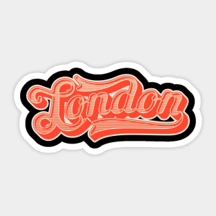 London - London Vintage Schriftzug - London Style Sticker